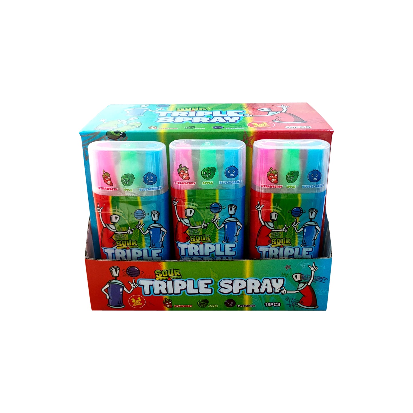Sour Triple Spray - 18pcs