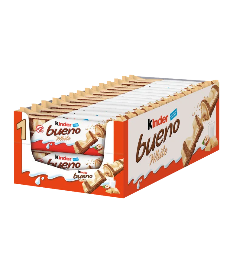 Kinder Bueno White - Chocolade - Grootverpakking - 30 x 2 stuks