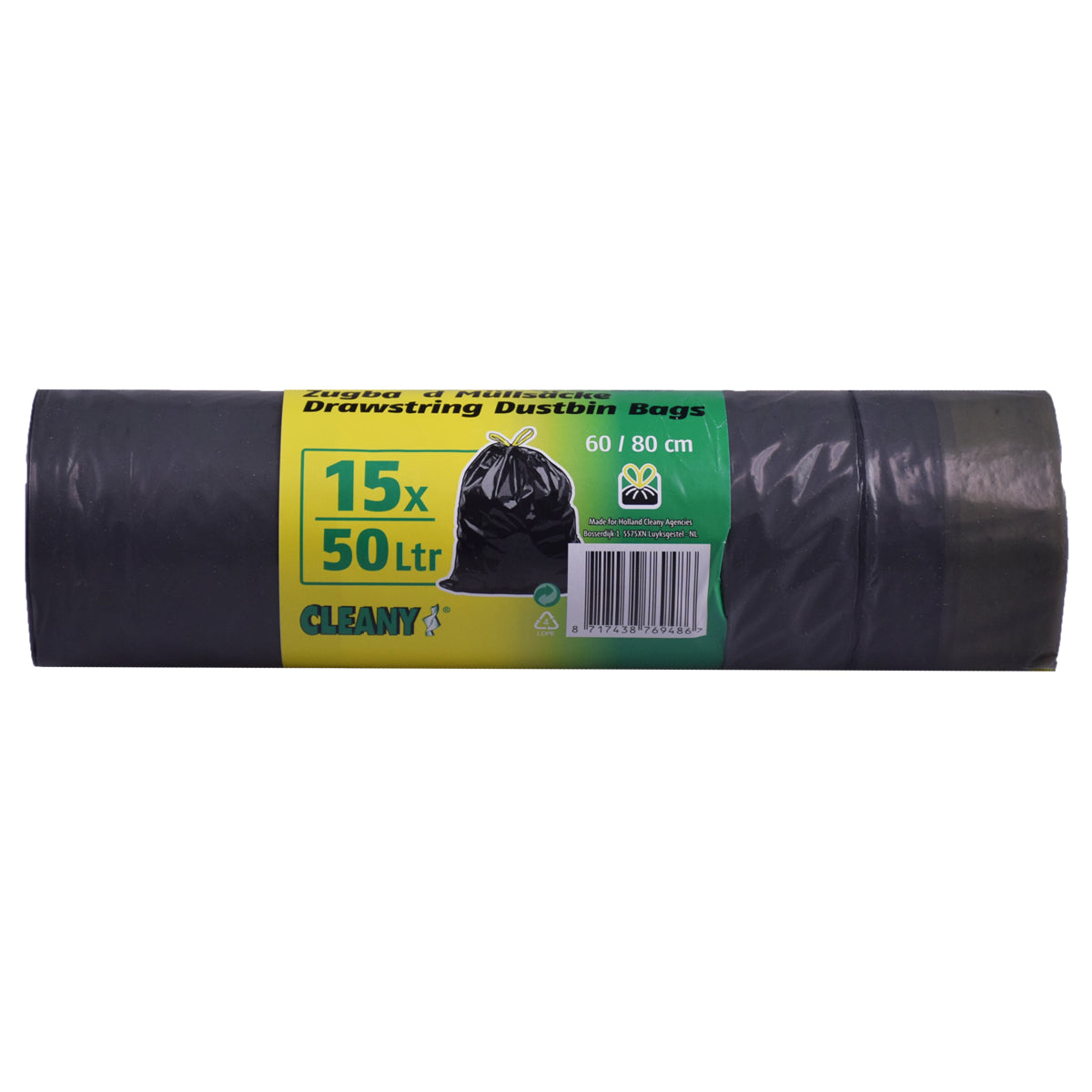 Cleany Trekbandzakken 10X15x50ltr