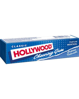 Hollywood Chewing Gum Classic Menthol Natural Flavours - Pack of 20 Packs of 11 Tablets (31g)