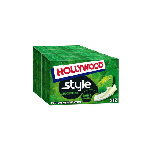 Hollywood Style Chewing Gum Chlorophylle Sans Sucres 4x23g