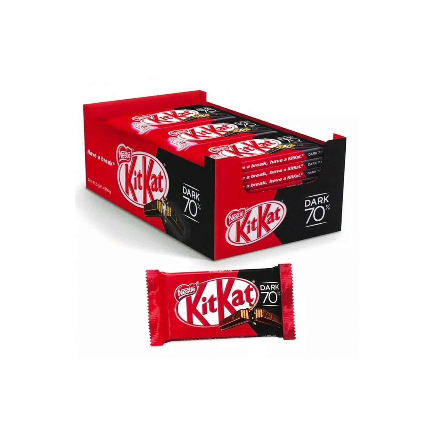 Nestle Kitkat 70% Dark Chocolate l 24x41.5g