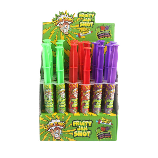 Sour Bang - Fruity Jam Short - Syringes Candy - 24pcs Box