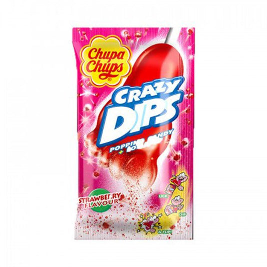 Chupa Chups | Crazy Dips | Strawberry | 24 x 14 gram