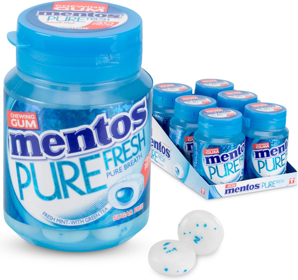 Mentos Freshmint Bottle  Bubblegum 6pcs